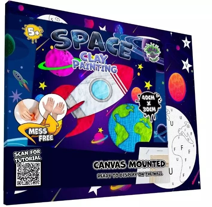 Zestaw do wyklejania plasteliną - Kosmos. Splat Planet