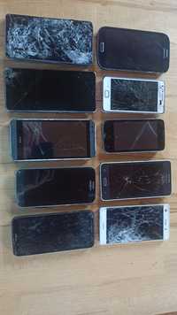 Zestaw telefonów uszkodzonych