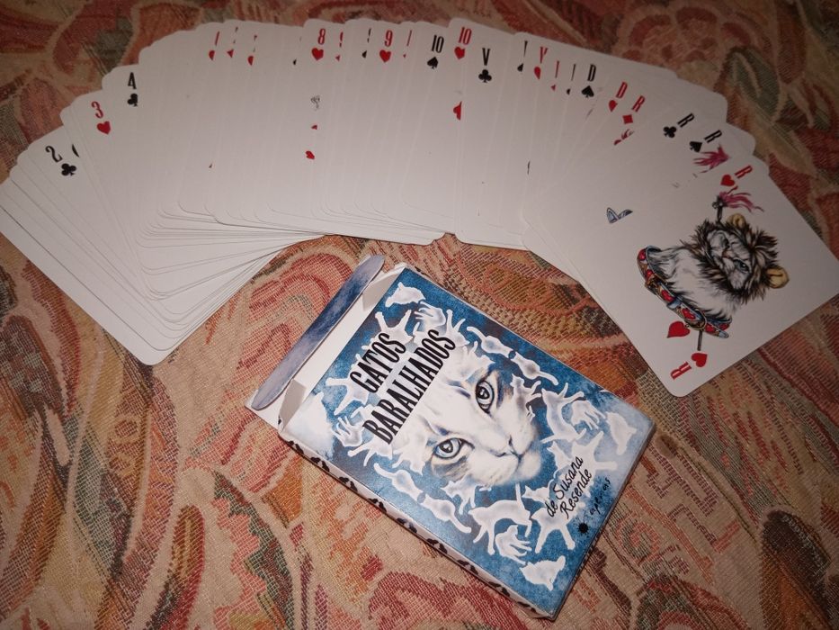 Jogo de cartas baralho tema Gatos Baralhados