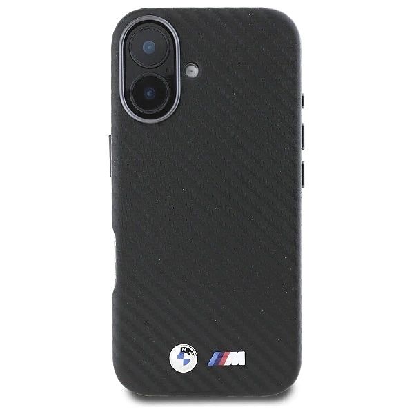 BMW BMHCP16S23PUFWC iPhone 16/6.1" czarny/black hardcase Carbon Wrappe