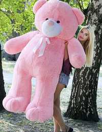 Мягкая игрушка медведь розовый 2 метра