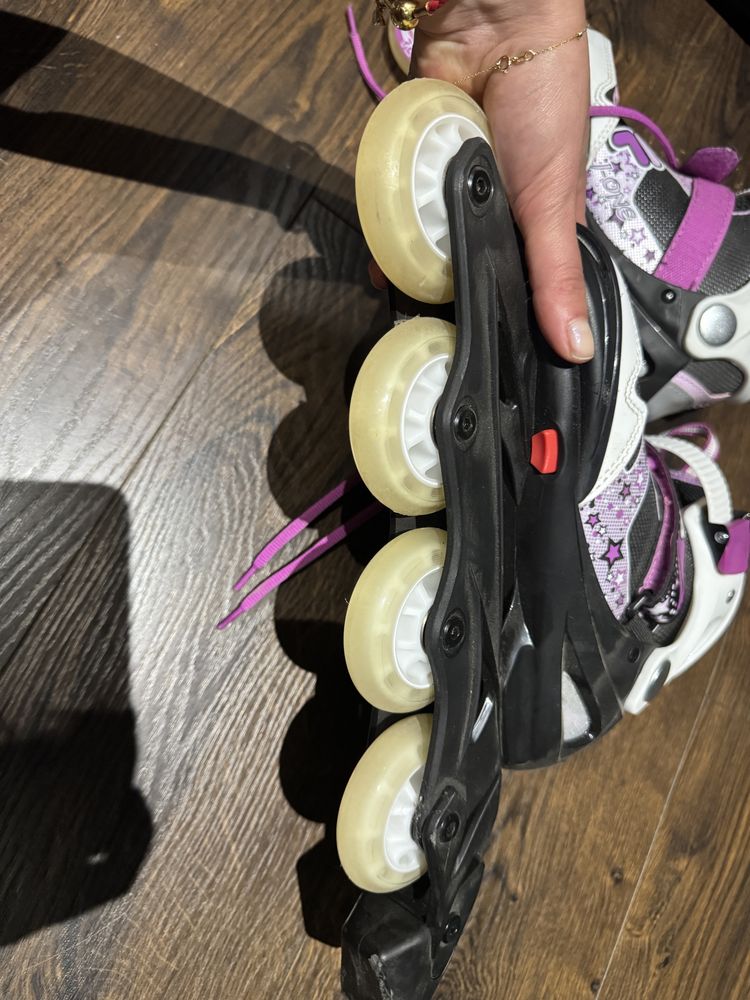 Rolki dla dziewczynki fila 32-36 skatws j-one