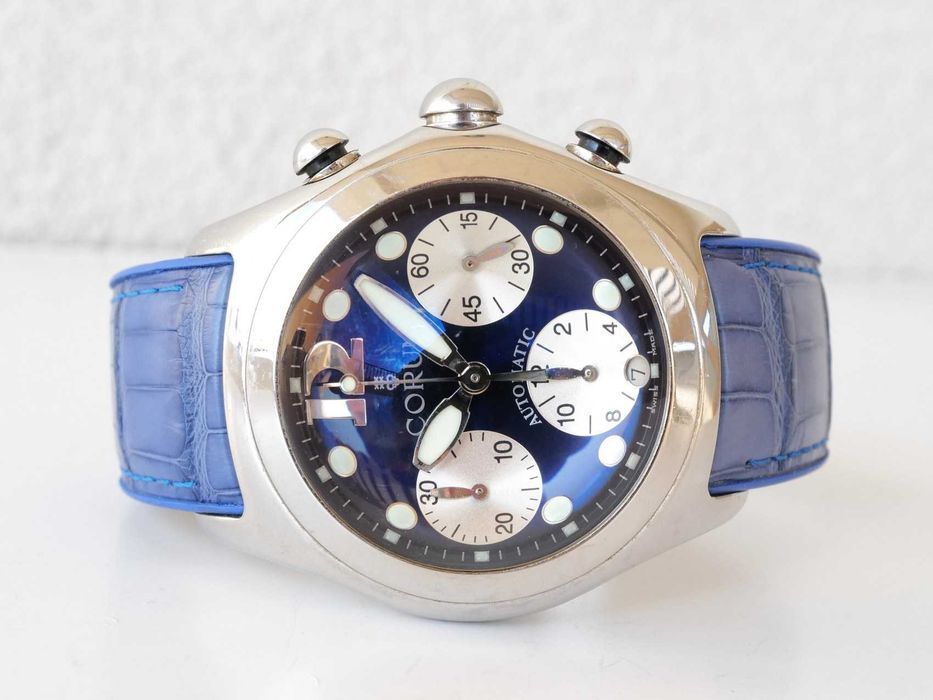 Corum Bubble Chronograph Blue Dial 45mm