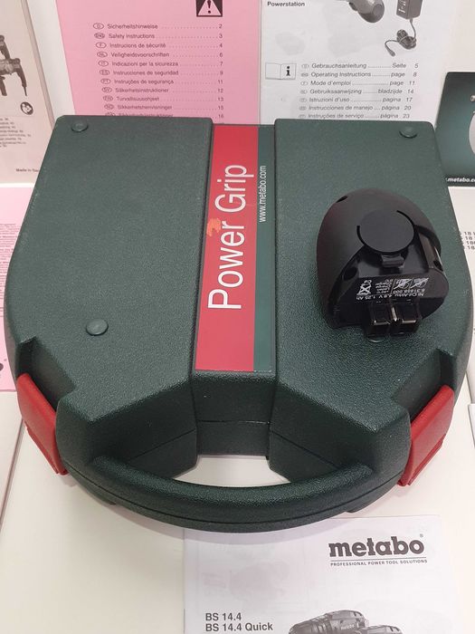 Zestaw walizka + akumulator 4,8v 1.25Ah Metabo Power Grip wkretarka