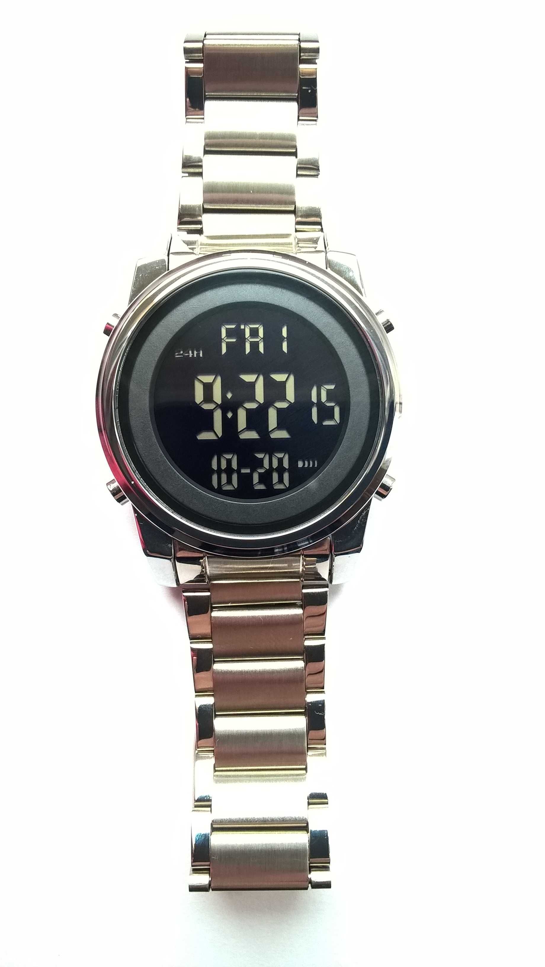 Zegarek męski SKMEI cyfrowy elektroniczny w kolorze srebrnym , nowy