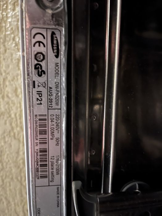 Máquina Loiça Samsung DW FN320W - ler anúncio