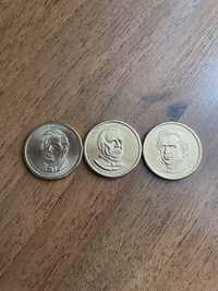 Монета доллар США.