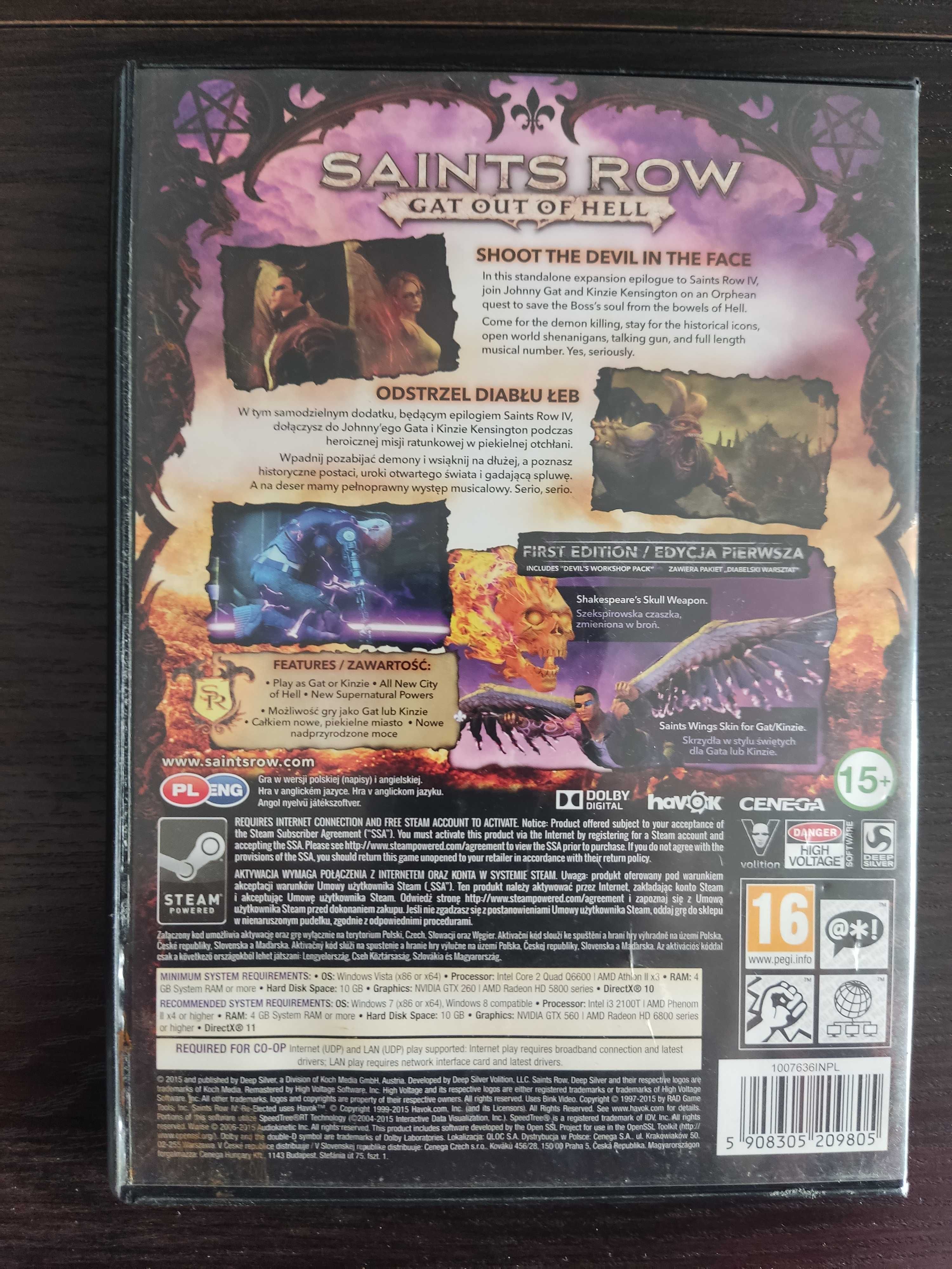 Saints Row: Gat Out of Hell - edycja pierwsza