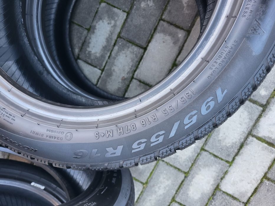 4x opony zimowe 195/55/16 Pirelli Snowcontrol Serie3 RunFlat Bieżnik 7