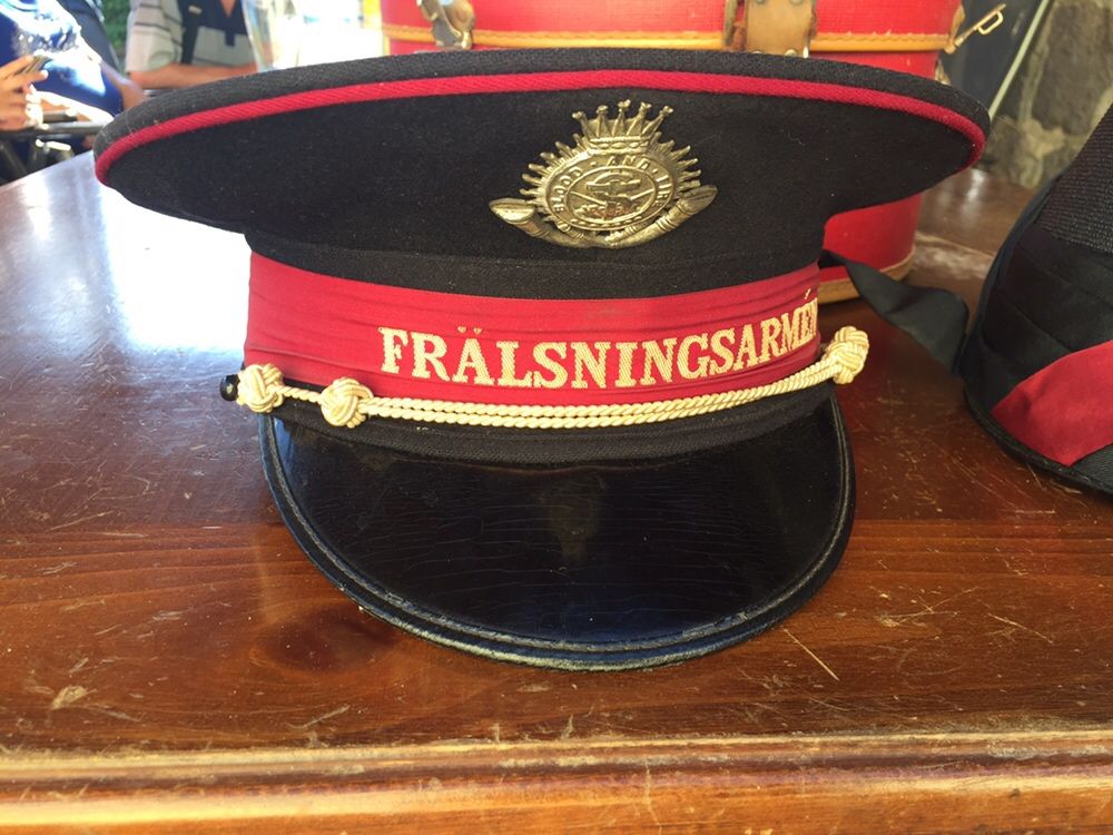 Kapelusz czapka armia zbawienia FRÄLSNINGSARMEN
