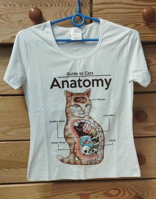 Bluzka damska kot Cats Anatomy