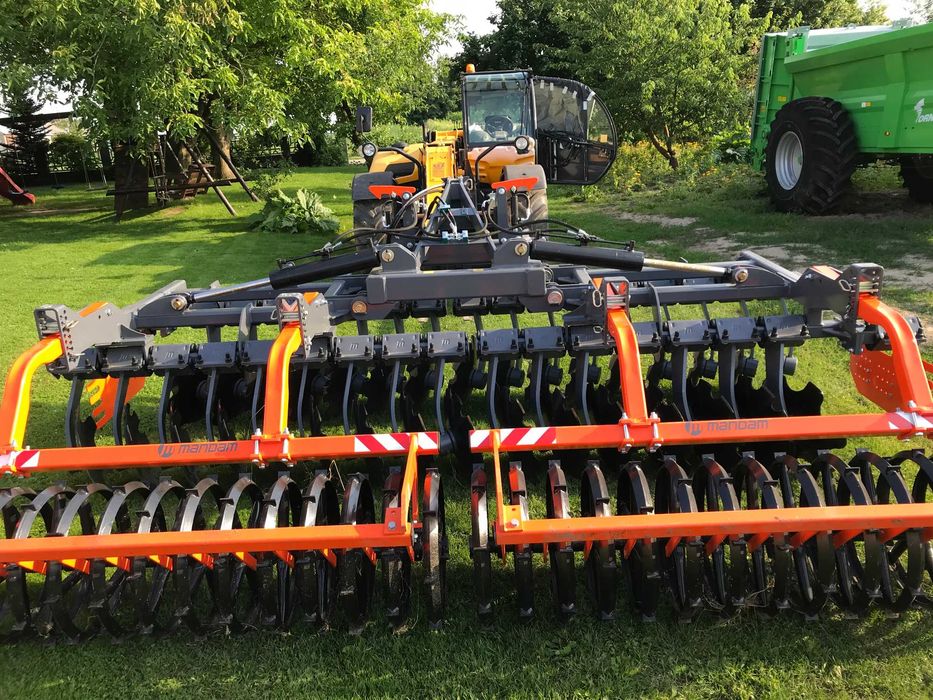 Brona talerzowa MANDAM GAL-C 4,0 H , Wał daszkowy V-ring 600 mm