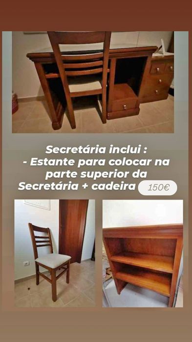 Secretária com cadeira