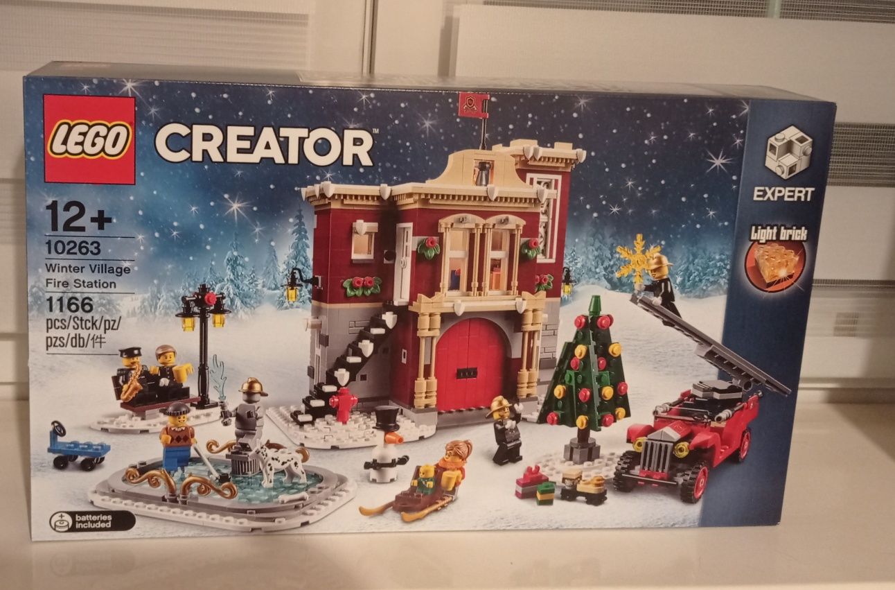Klocki LEGO Creator Expert 10263 - Remiza strażacka w zimowej wiosce