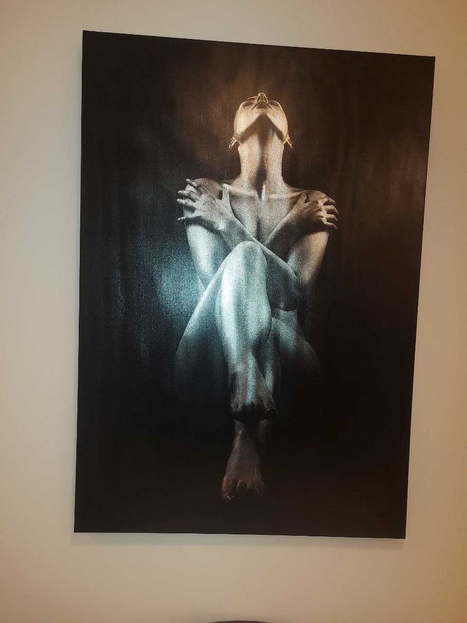 Obraz na płótnie CANVAS SILVER 100x70 Kobieta