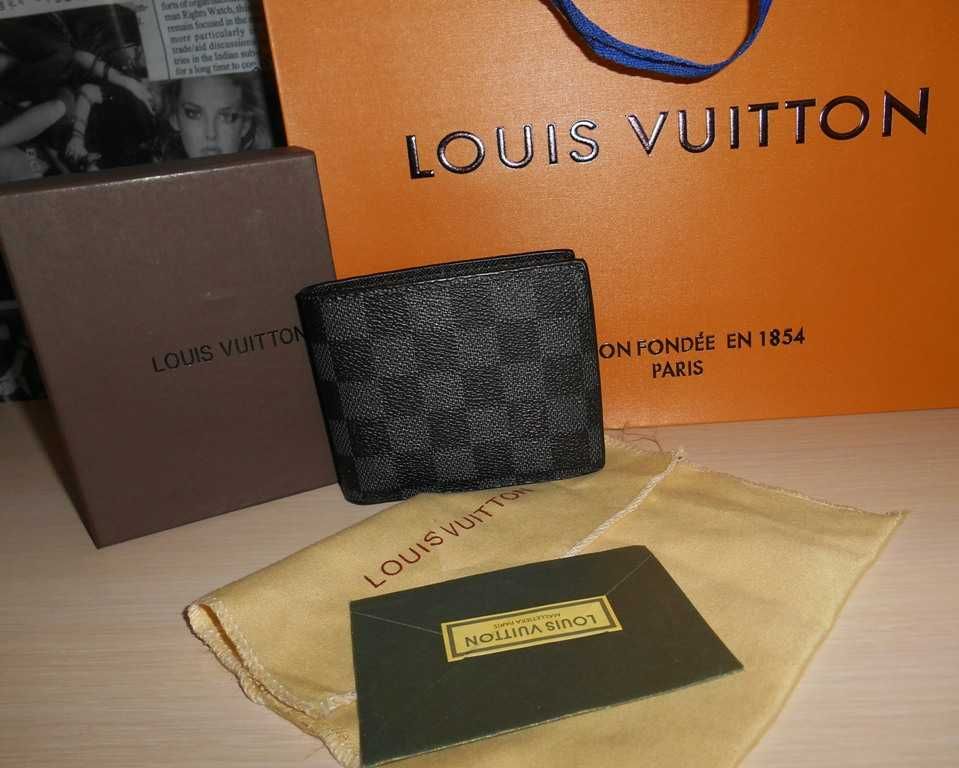 Louis Vuitton portmonetka portfel męski skóra 555-164
