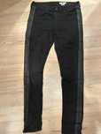 Spodnie jeansy H&M S czarne dermowe wstawki