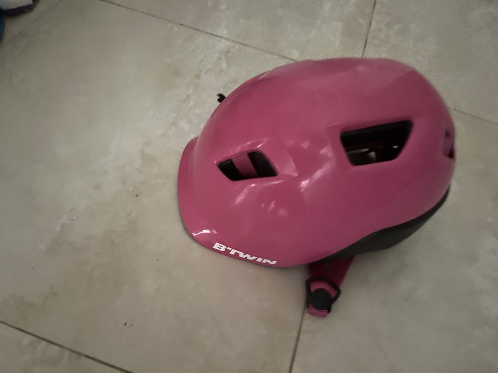 Capacete criança Rosa Btwin KH500 Pink 48-52cm