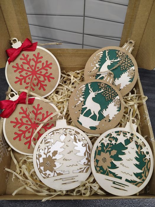 Zawieszki na choinkę Zestaw prezentowy