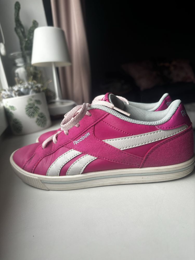 Trampki adidasy róż 36 do szkoły na codzień reebok eko skóra
