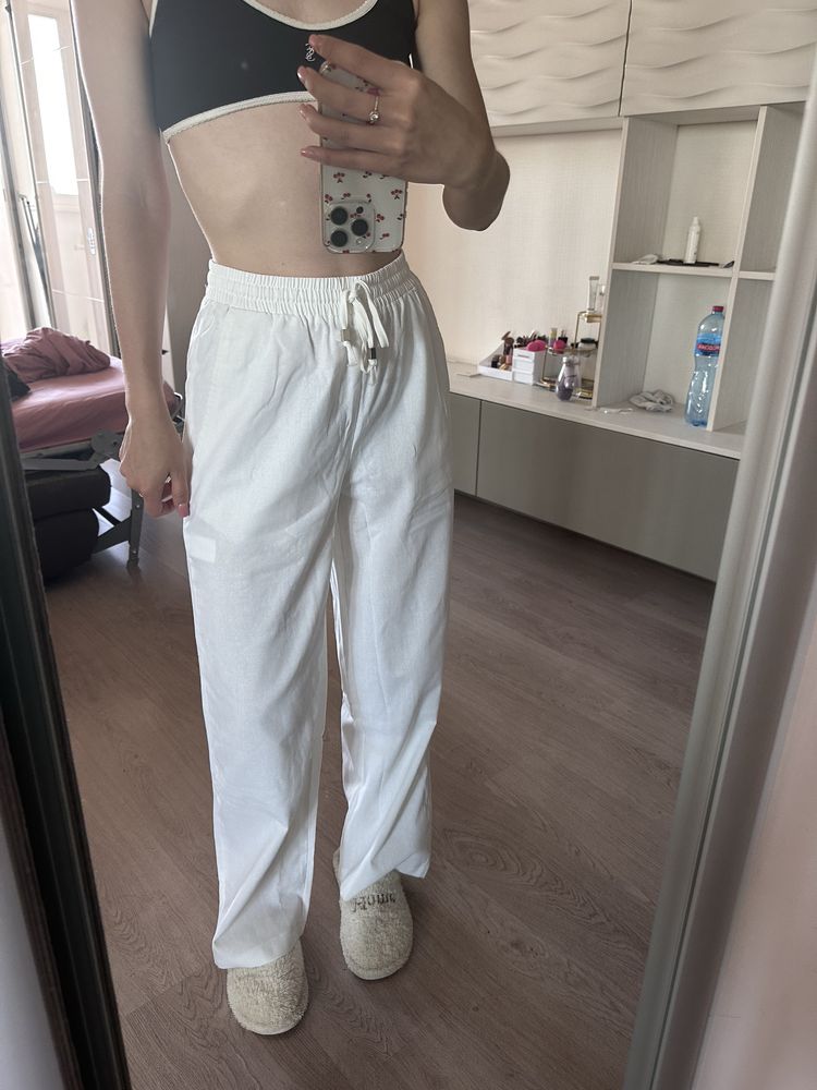 Лляні штани zara S