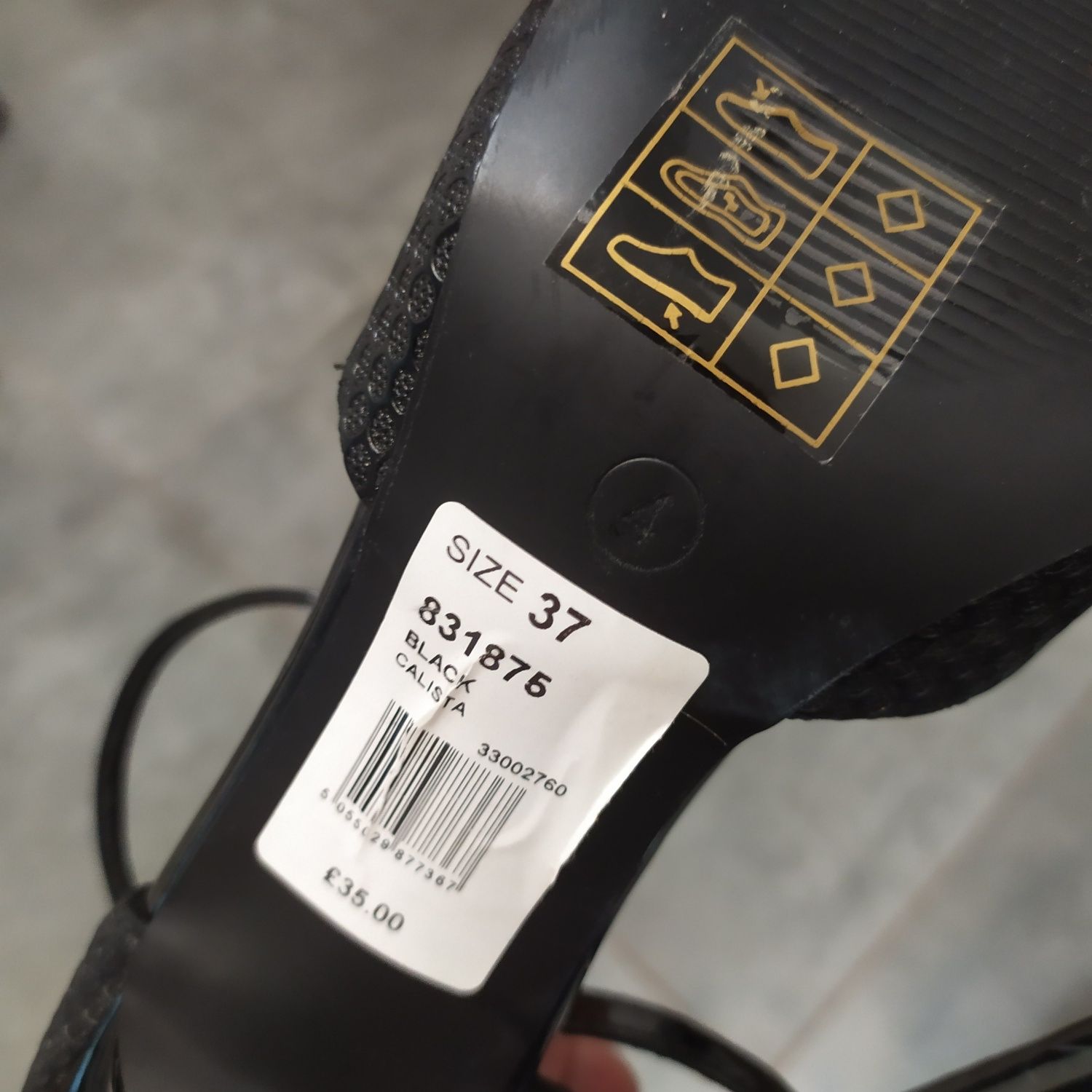 Nowe czarne buty na obcasie Wallis r. 37