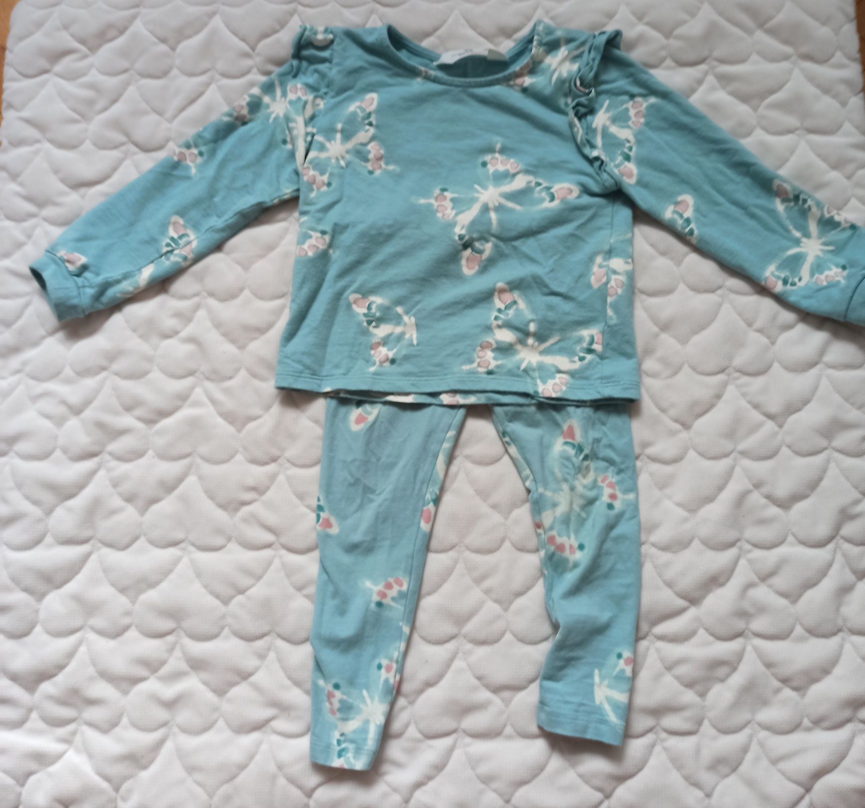 komplet dresowy bluza i spodnie H&M  w rozmiarze 98/104 turkus