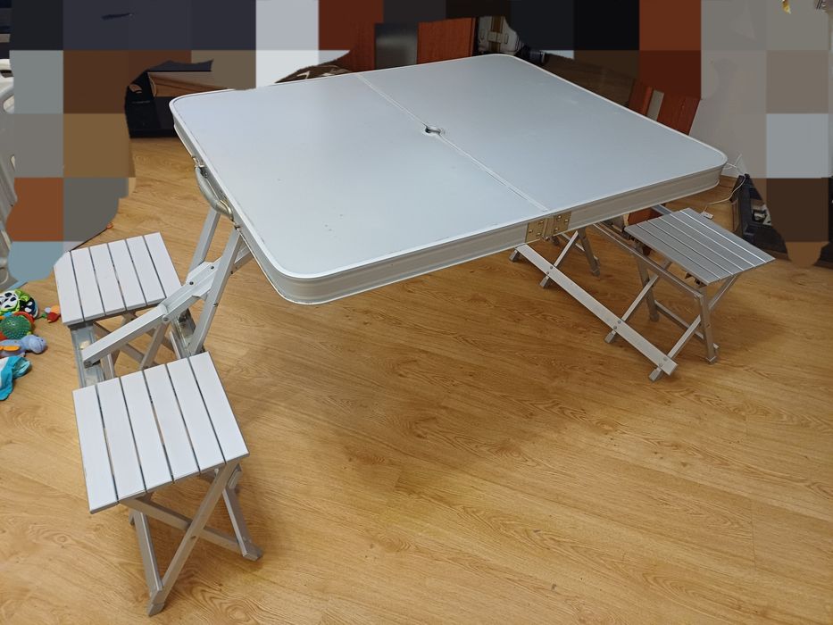 Rozkladany stol turystyczny kempingowy walizka
