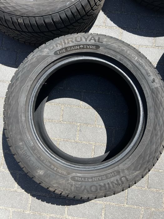 komplet opon zimowych 18’ 255/55 uniroyal winterexpert 8mm bieznika