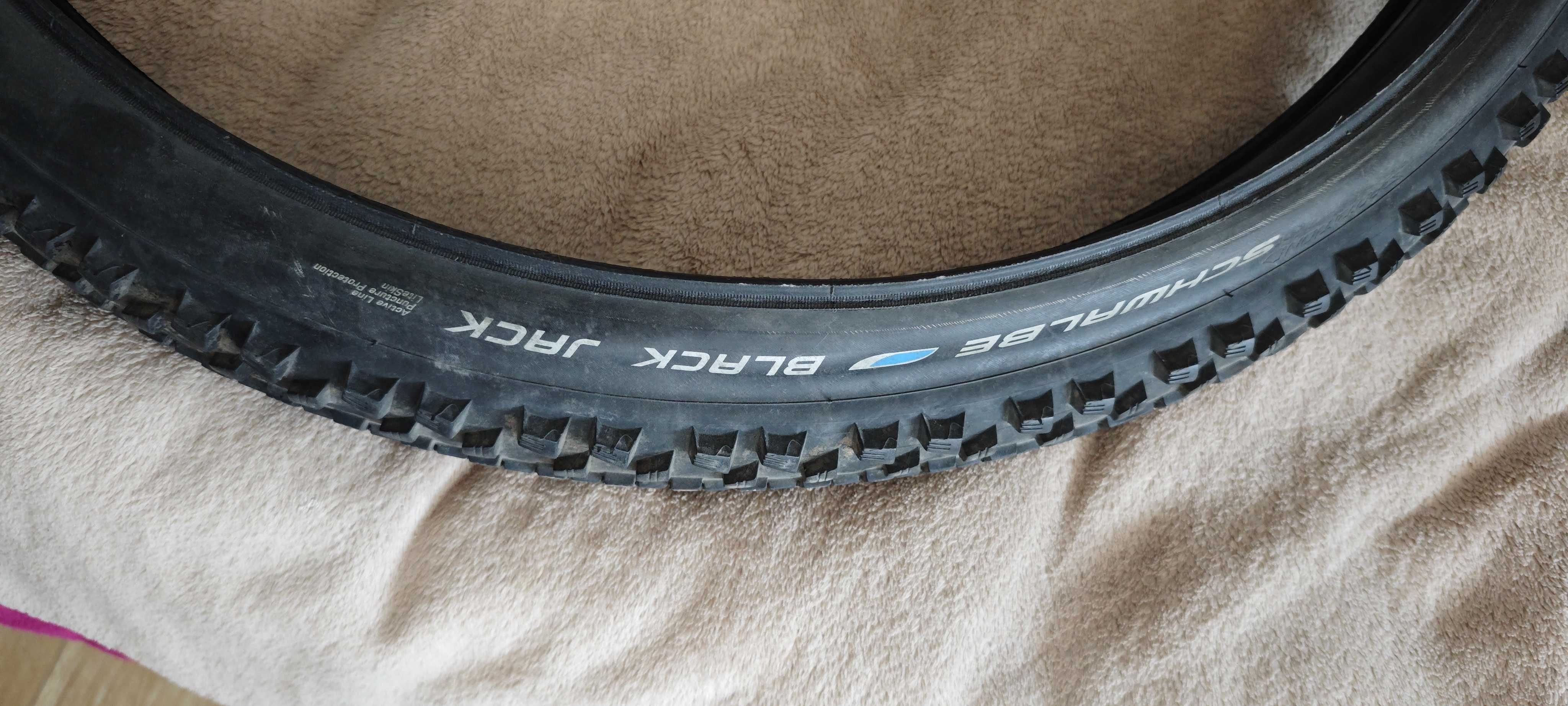 Opona Schwalbe Balck Jack 26x2,25 drut wraz z dętka wętyl presta