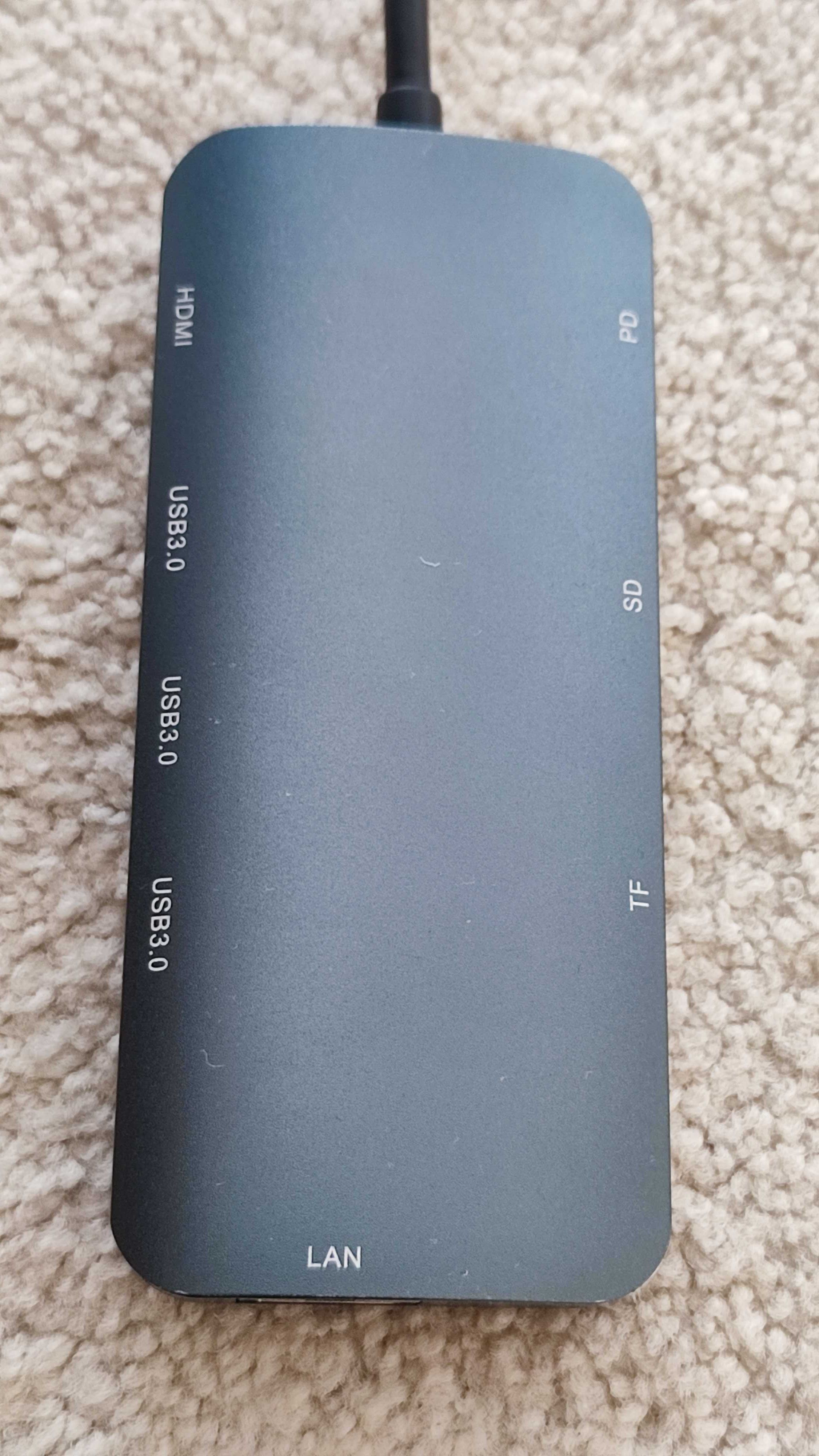 Adapter HUB USB C 8w1 4K HDMI PD 100 W USB 3.0 5 Gb/s