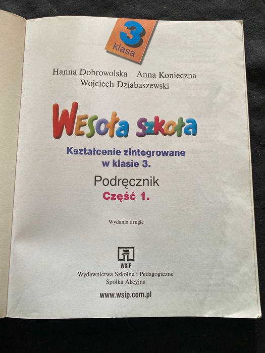 Wesola szkola cz.1-podrecznik kl.3