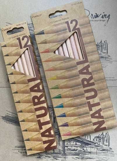 Набор карандашей Marco - 12 цветов, Карандаш простой MARCO.