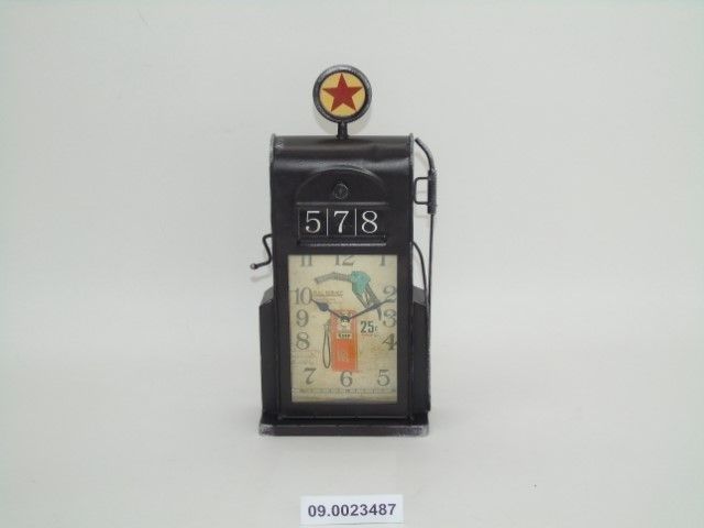 Relógio Máquina Gasolina Antiga 17X7X34CM