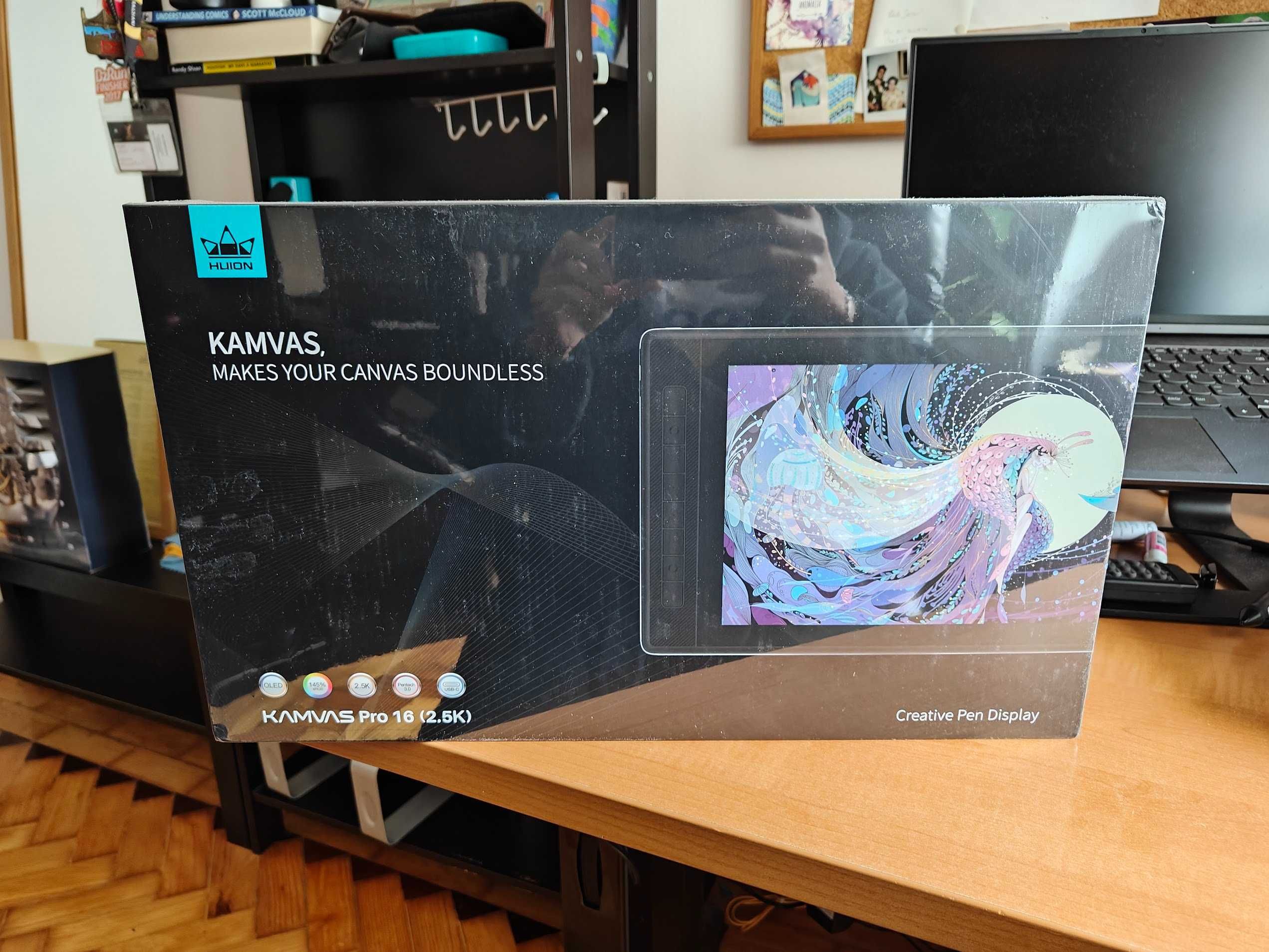 Huion Kamvas Pro 16 2.5K QHD nova ainda embalada