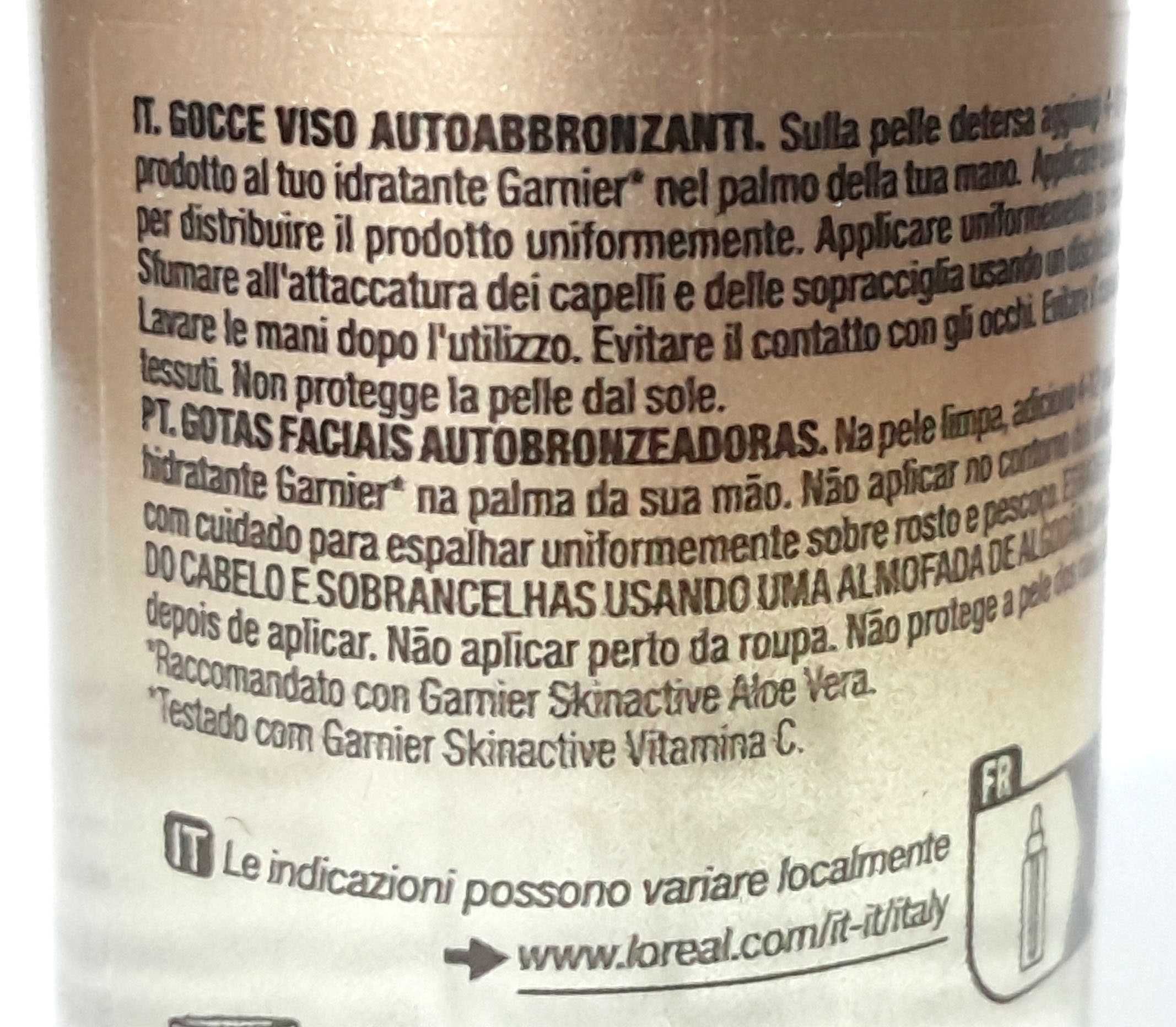 Gotas Faciais Autobronzeadoras Garnier Ambre Solaire - Natural Bronzer