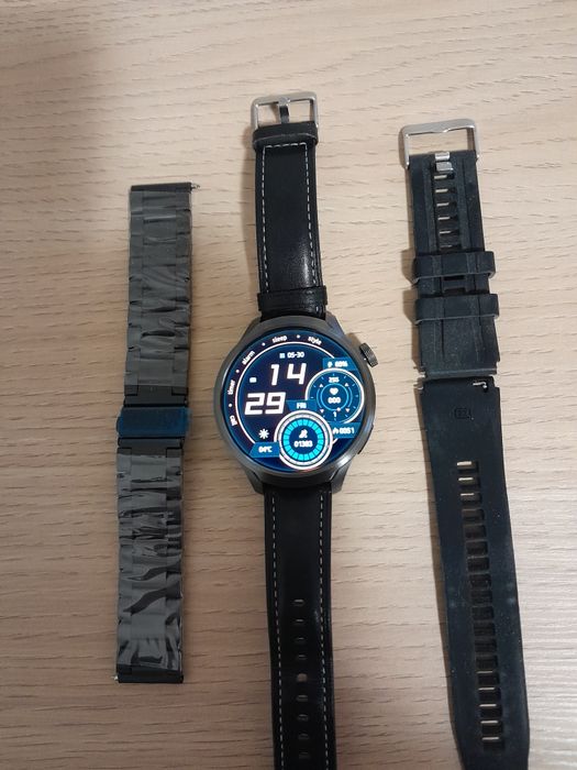Smart Watch Men AMOLED Screen NFS GPS  COMPAS  HART rate Waterpoof