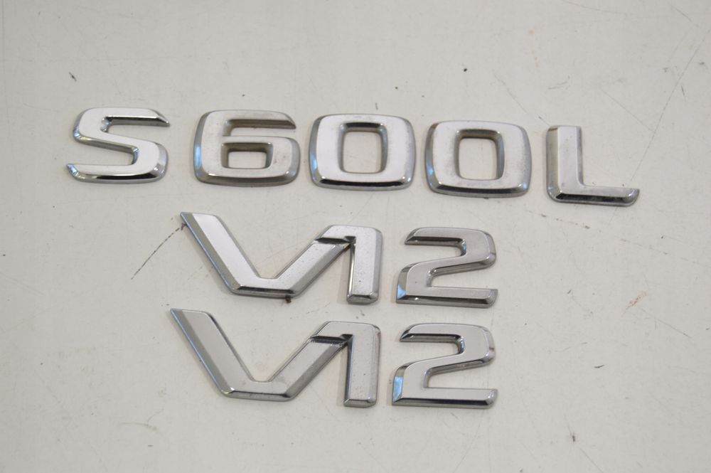 emblemat na klapę napis mercedes w140 c140 cl s600l v12 s600