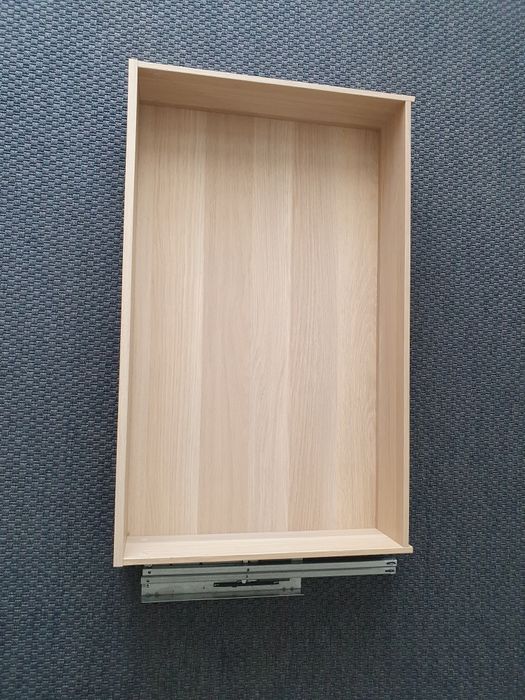 Uszkodzona szuflada do Ikea Pax 100 x 50cm + prowadnice, dąb bielony