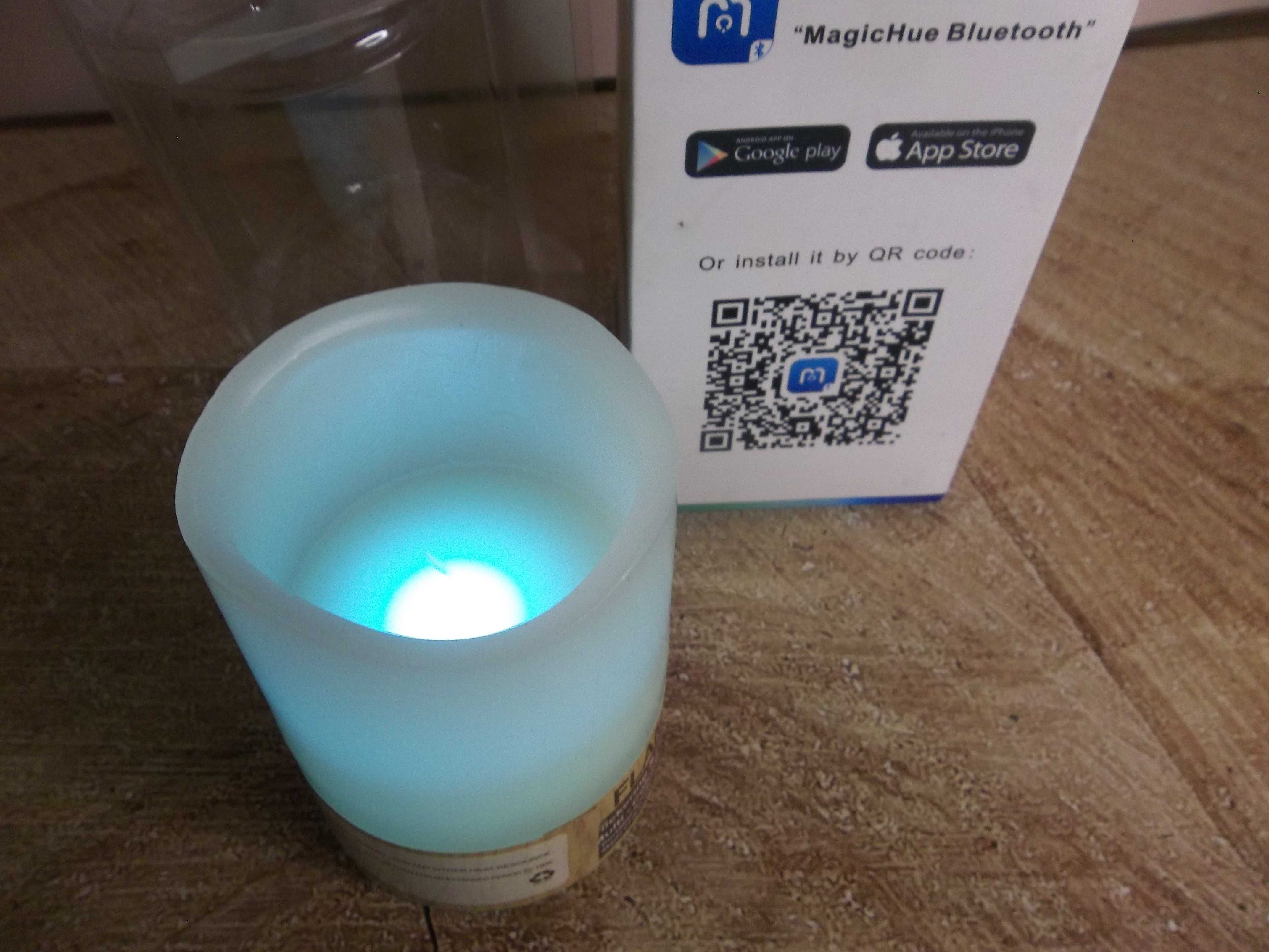 smart bluetooth led свеча + приложение 16mln цвет
