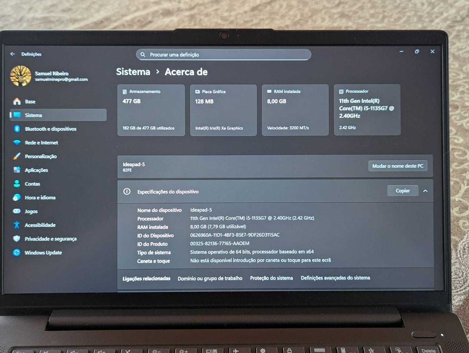 Lenovo Ideapad 5 14ITL05 (Negociável)