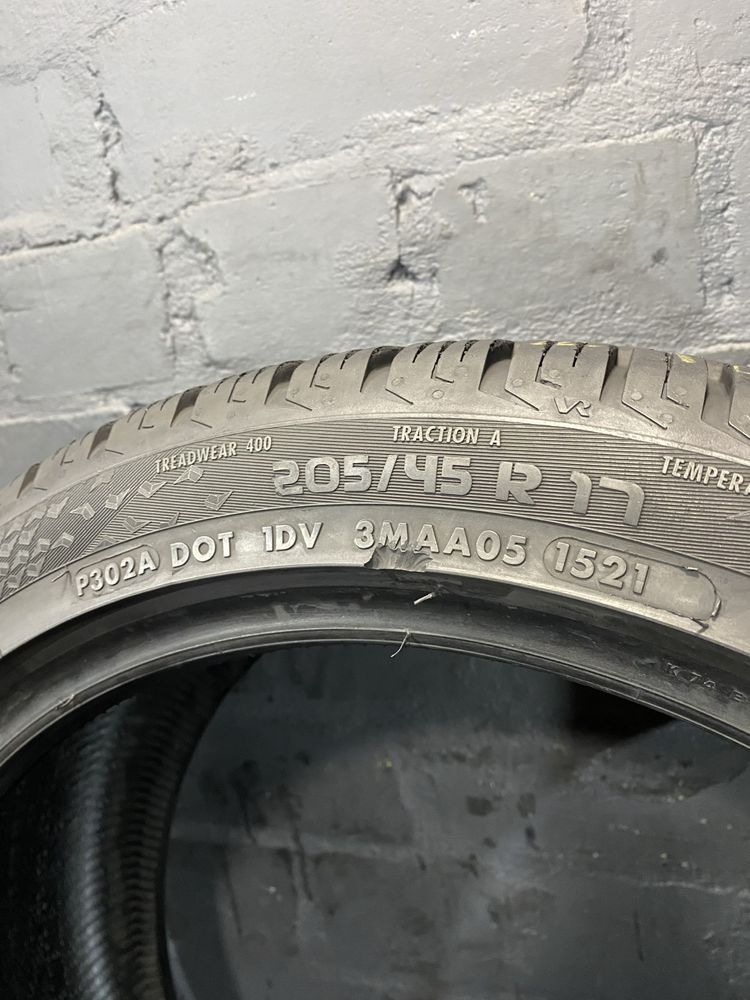2шт 205/45 R17 Vredestein Quatrac 5