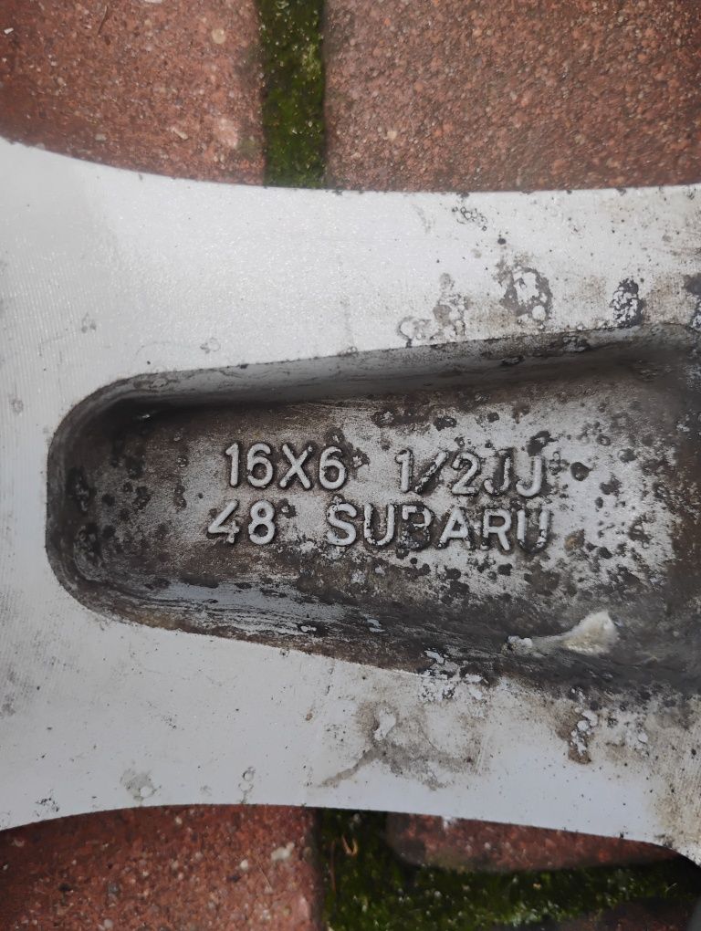 4x Alu. Felgi 16 cali SUBARU 5x100x56 ET 48.