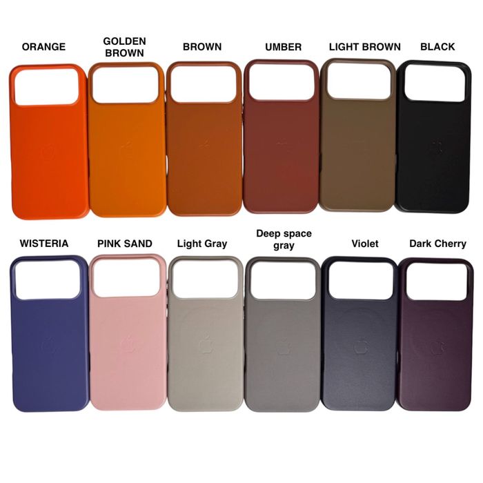 Чохол шкіряний iPhone Pro Max MagSafe чехол кожаный айфон про макс 17