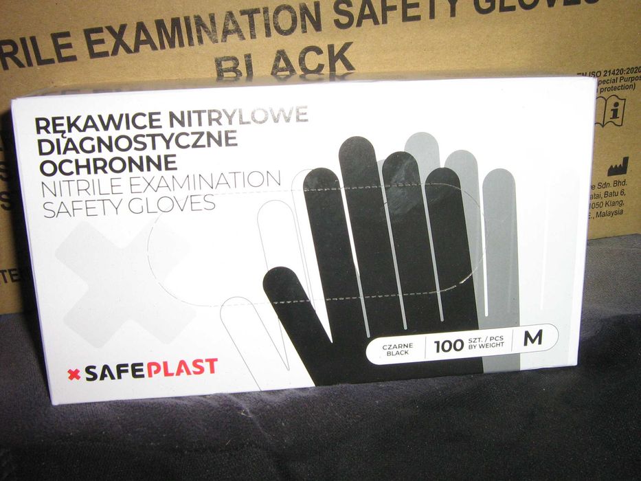 Rękawiczki nitrylowe bez pudrowe