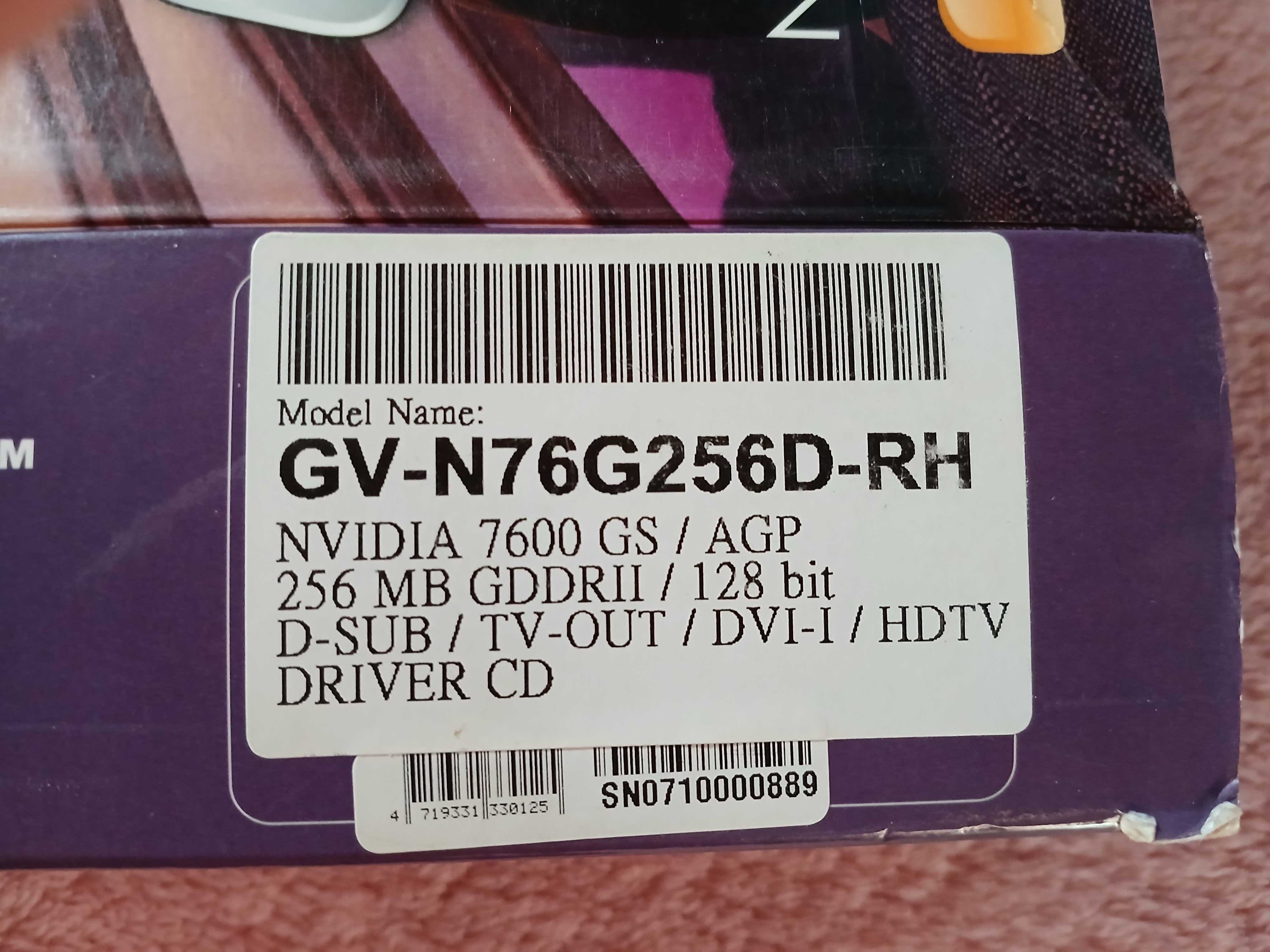 Karta Graficzna Gigabyte NVidia GeForce 7600 GS - stan kolekcjonerski