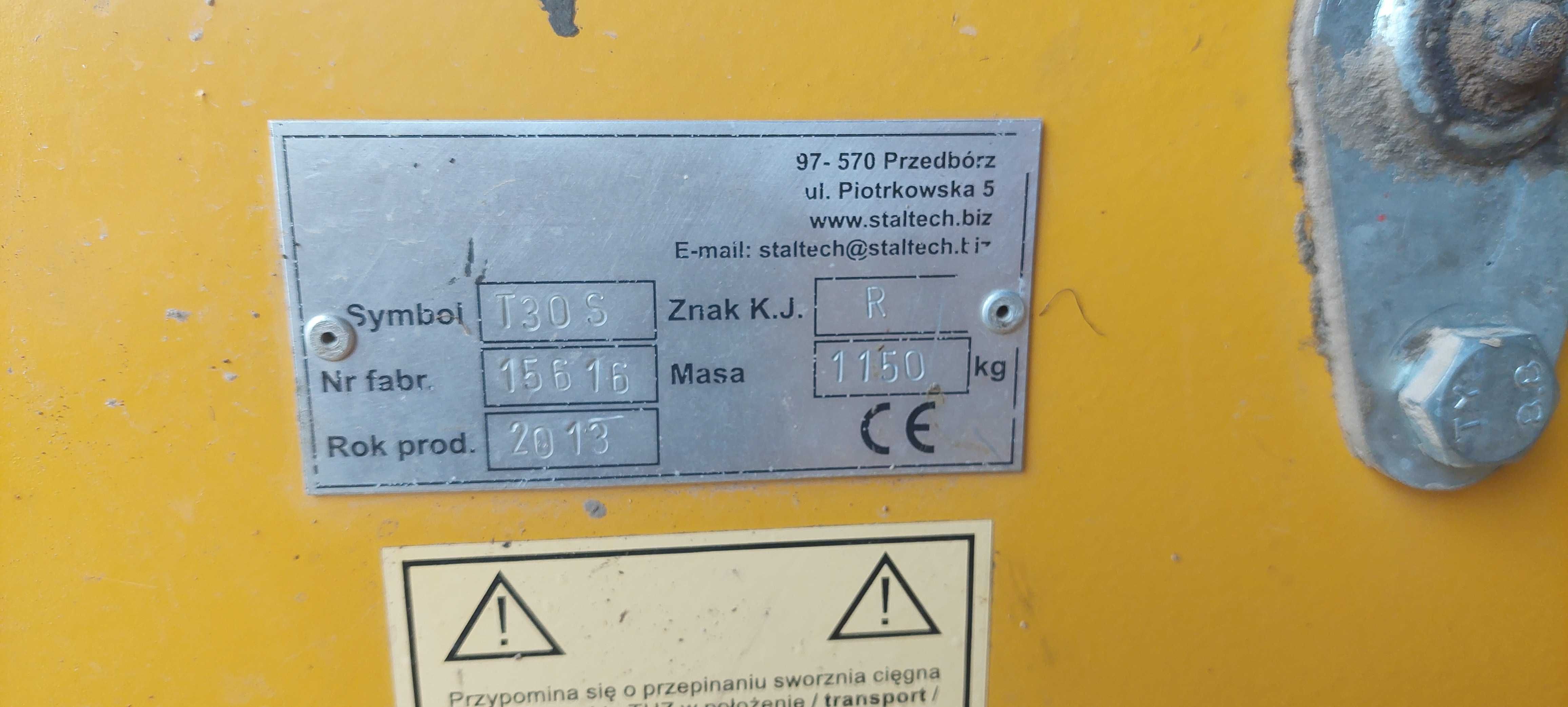 Sprzedam agregat talerzowy STALTECH - rok produkcji 2013