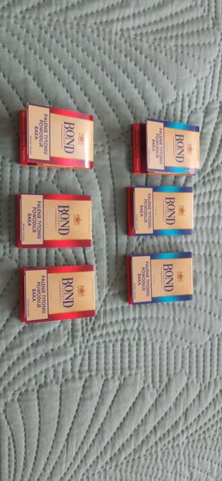 Zapałki kolekcjonerskie Bond Street PRL retro american blend lata 80