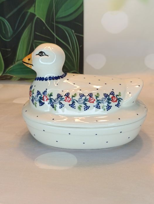 Pojemnik ceramiczny kaczka ceramika Bolesławiec