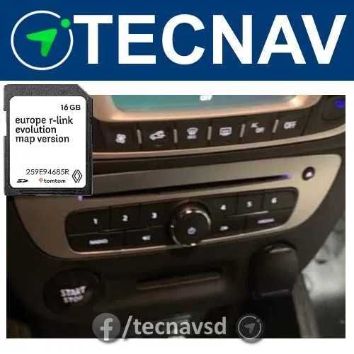 Cartão Renault SD R-Link 1 e TomTom Carminat